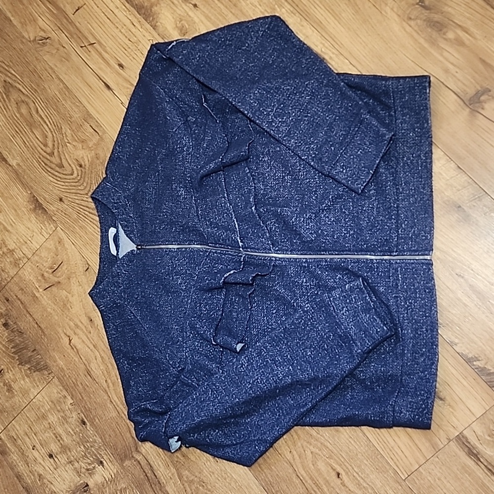 Emelia ruffle zip up sweatshirt